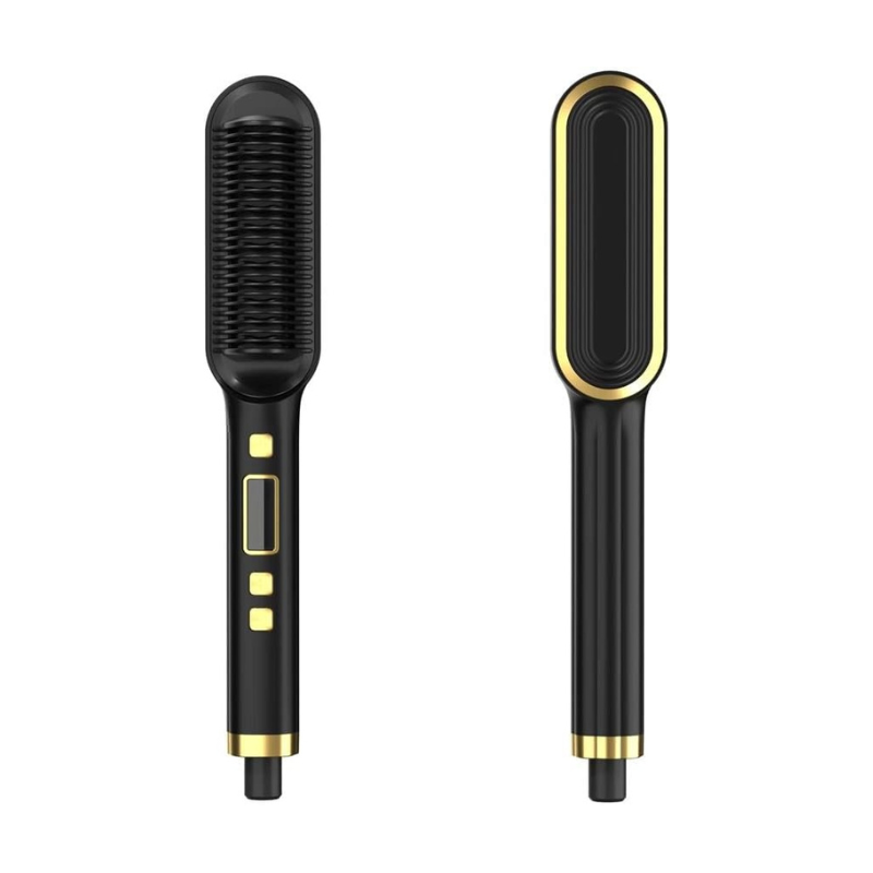 Gleamify™-Fast Heating Hair Straightener Comb-Anti-Frizz Styling Brush for Smooth & Shiny Hair - Coolmania