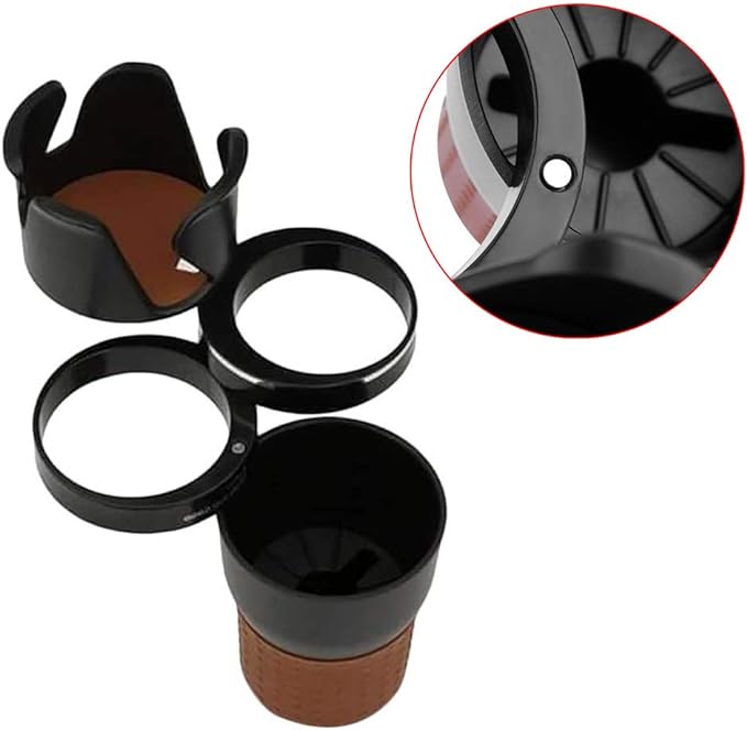 Gleamify™-Auto Multi Cup Holder-360° Rotating Car Cup Holder Expander - Coolmania