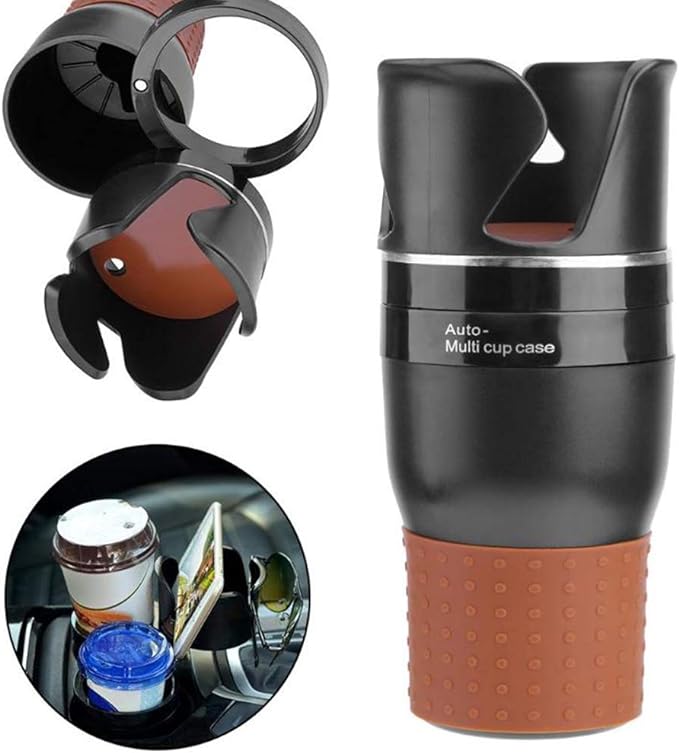 Gleamify™-Auto Multi Cup Holder-360° Rotating Car Cup Holder Expander - Coolmania