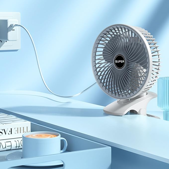 Gleamify™-Desk Clip Fan-360° Rotating Portable USB Rechargeable Fan - Coolmania