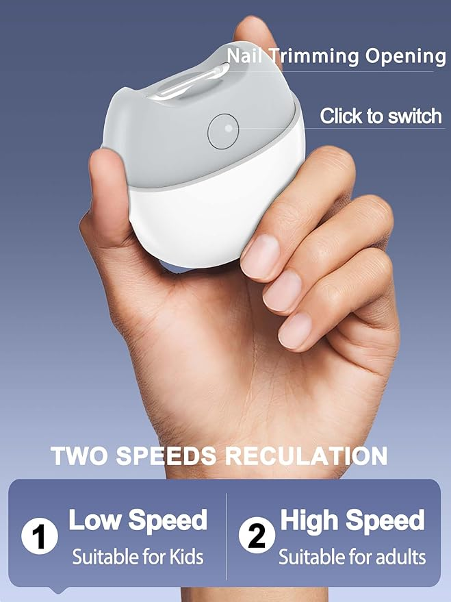 Gleamify™-Mini Electric Nail Clipper-Automatic Nail Trimmer with Grinder - Coolmania