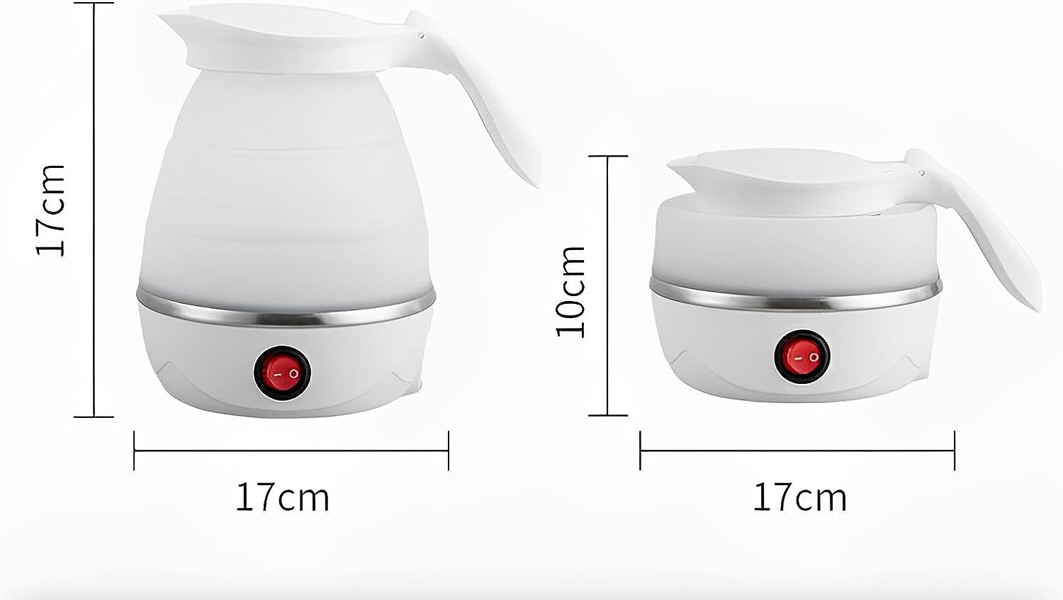 Gleamify™-Portable Foldable Electric Kettle-Travel-Friendly, Fast Boiling, Food-Grade Silicone - Coolmania