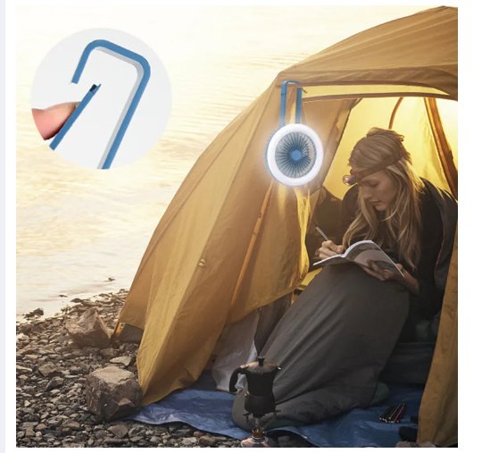 Gleamify™-Rechargeable Electric Fan-Portable USB Cooling Fan with LED Night Light - Coolmania