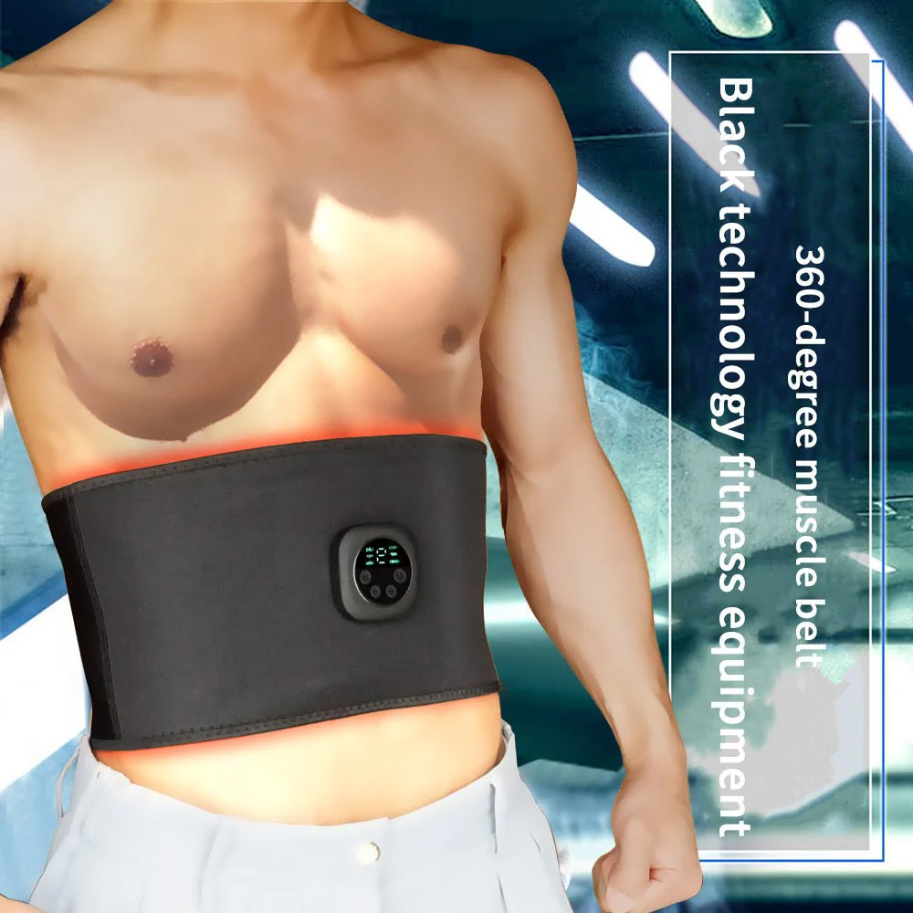 Gleamify™-Smart EMS Abdominal Muscle Trainer Belt-Digital Display Fitness Slimming Device - Coolmania