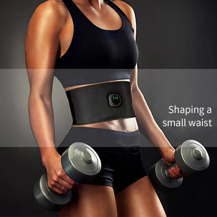 Gleamify™-Smart EMS Abdominal Muscle Trainer Belt-Digital Display Fitness Slimming Device - Coolmania