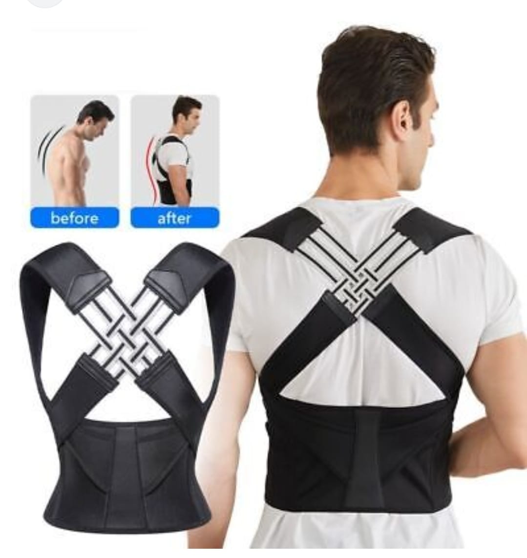 Gleamify™-Sports Safety Shaper-Posture Corrector with Widened Straps & Elastic Waist Support - Coolmania